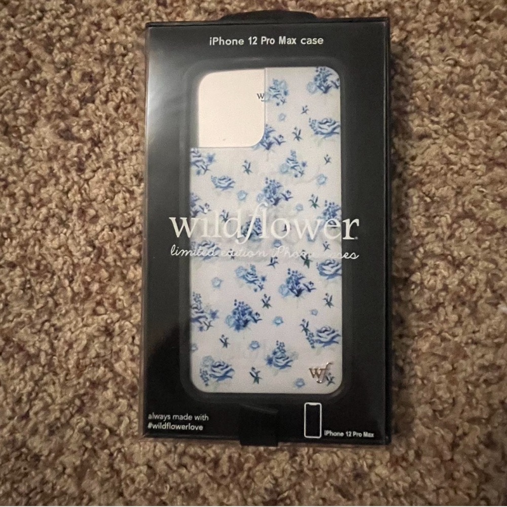Wildflowers iPhone 12 Pro Max Case - Blue Floral